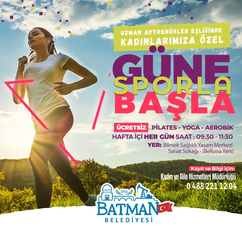 BELEDİYEDEN KADINLARA ÖZEL SPOR ETKİNLİĞİ