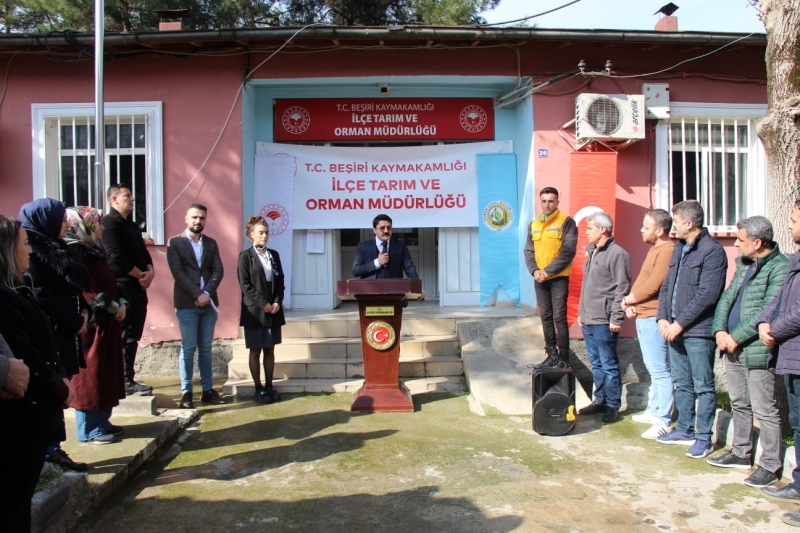 Beşiri'de 12 bin fidan toprakla Buluştu