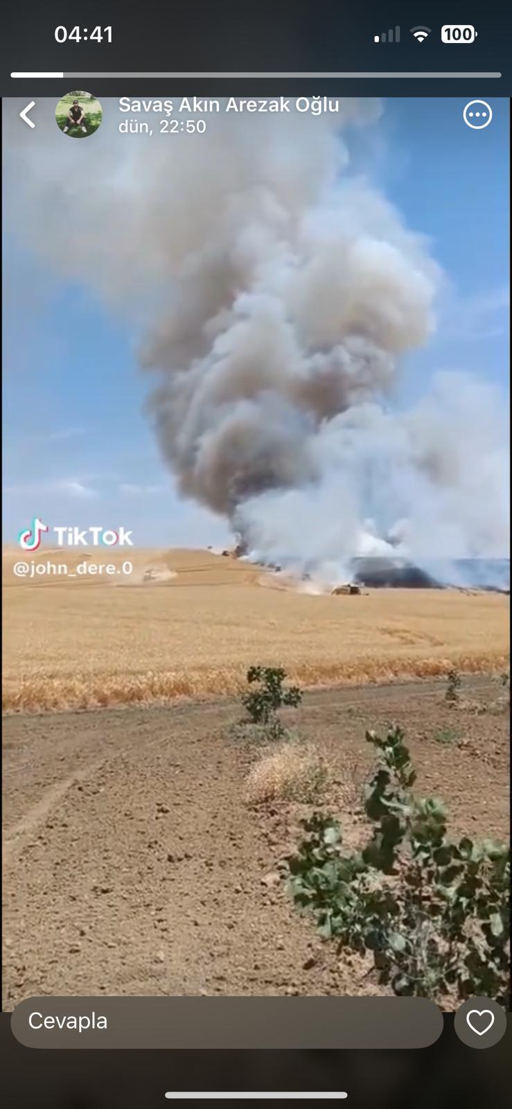 Beşiri’de Tarım Arazisi Yangını: 400 Dönüm Buğday Tarlası Kül Oldu
