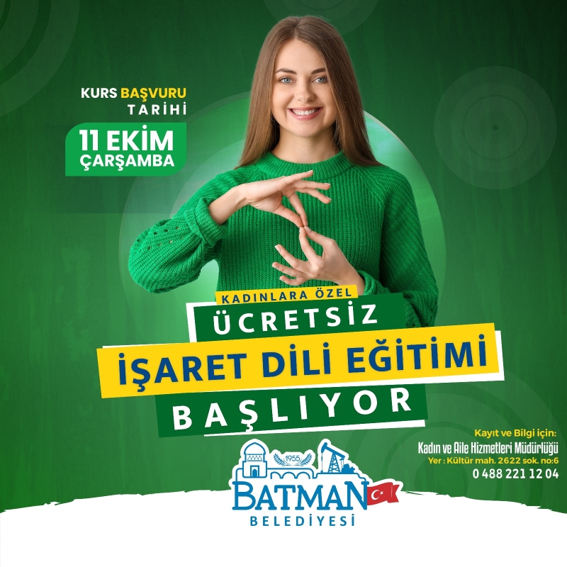 İŞARET DİLİ KAYITLARI 11 EKİM 2023 TARİHİNDE BAŞLIYOR