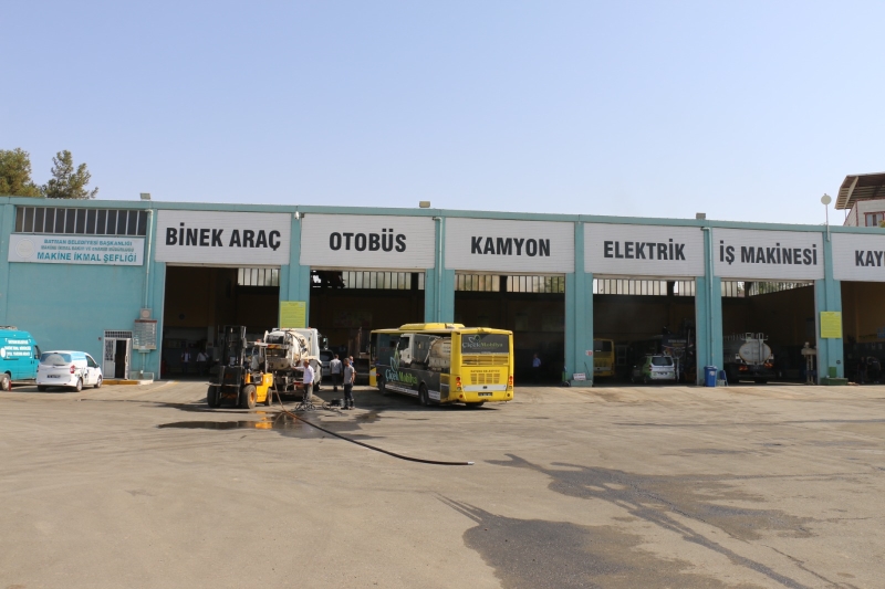 MAKİNE İKMAL TÜM BELEDİYE ARAÇLARINI BAKIMA ALDI