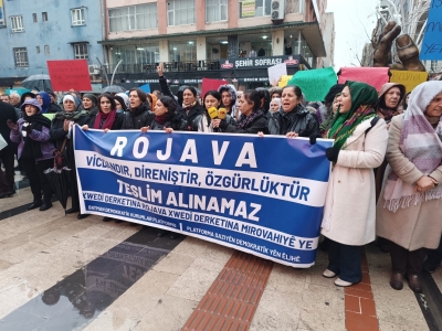 Batman’da Rojava’ya yönelik saldırılar protesto edildi