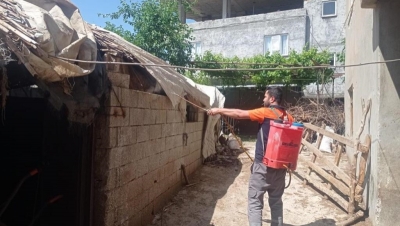 İLAÇLAMA ÇALIŞMALARI TÜM HIZIYLA DEVAM EDİYOR
