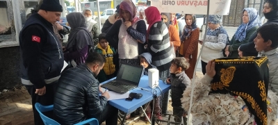 MOBİL BAŞVURU OFİSLERİ SEL BÖLGESİNDE ÇALIŞIYOR